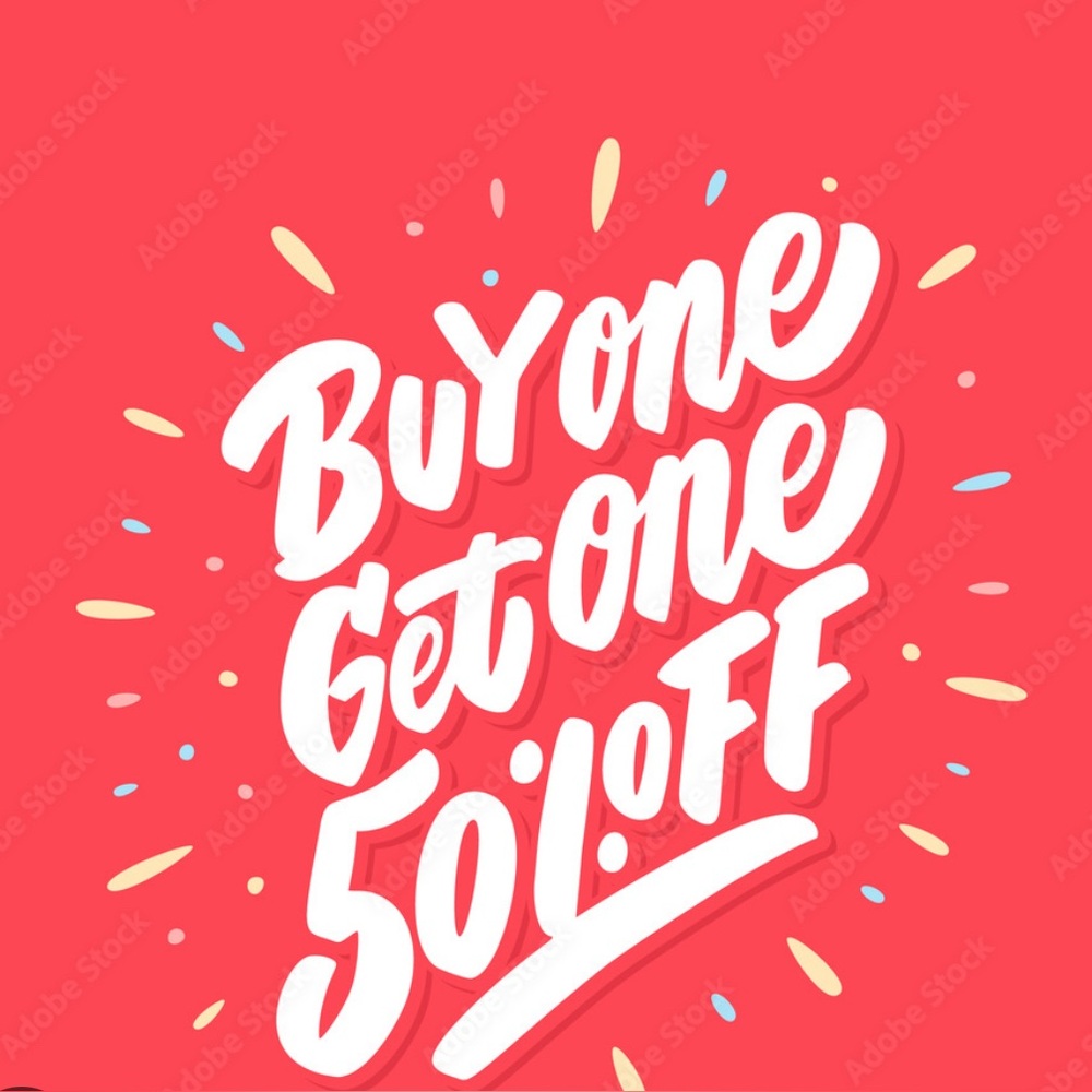 Buy One Get One 50% Off